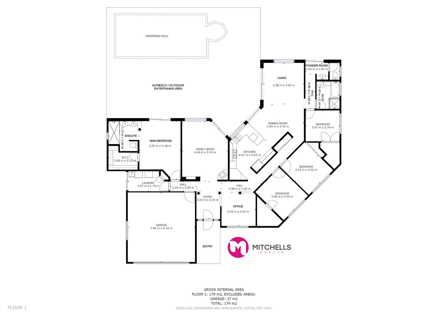 Floorplan of Homely house listing, 1 Mungara Court, Wondunna QLD 4655
