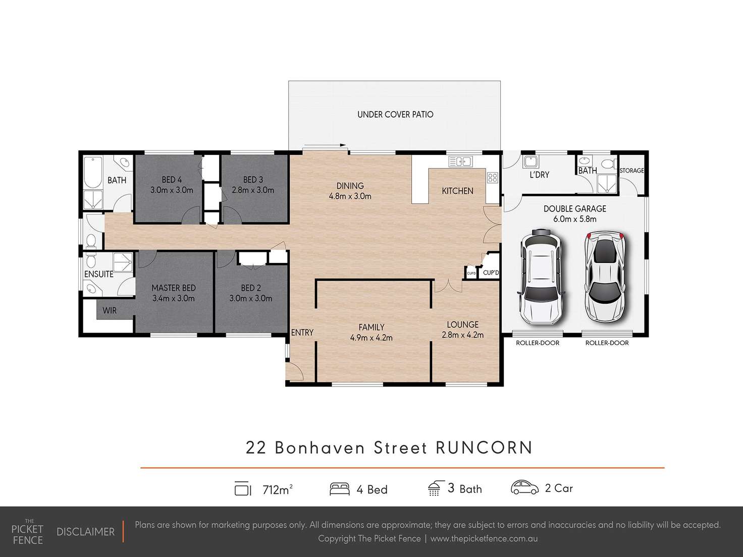 Floorplan of Homely house listing, 22 Bonhaven Street, Runcorn QLD 4113