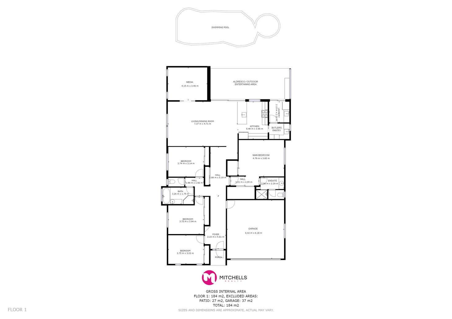 Floorplan of Homely house listing, 54 Gilston Road, Wondunna QLD 4655