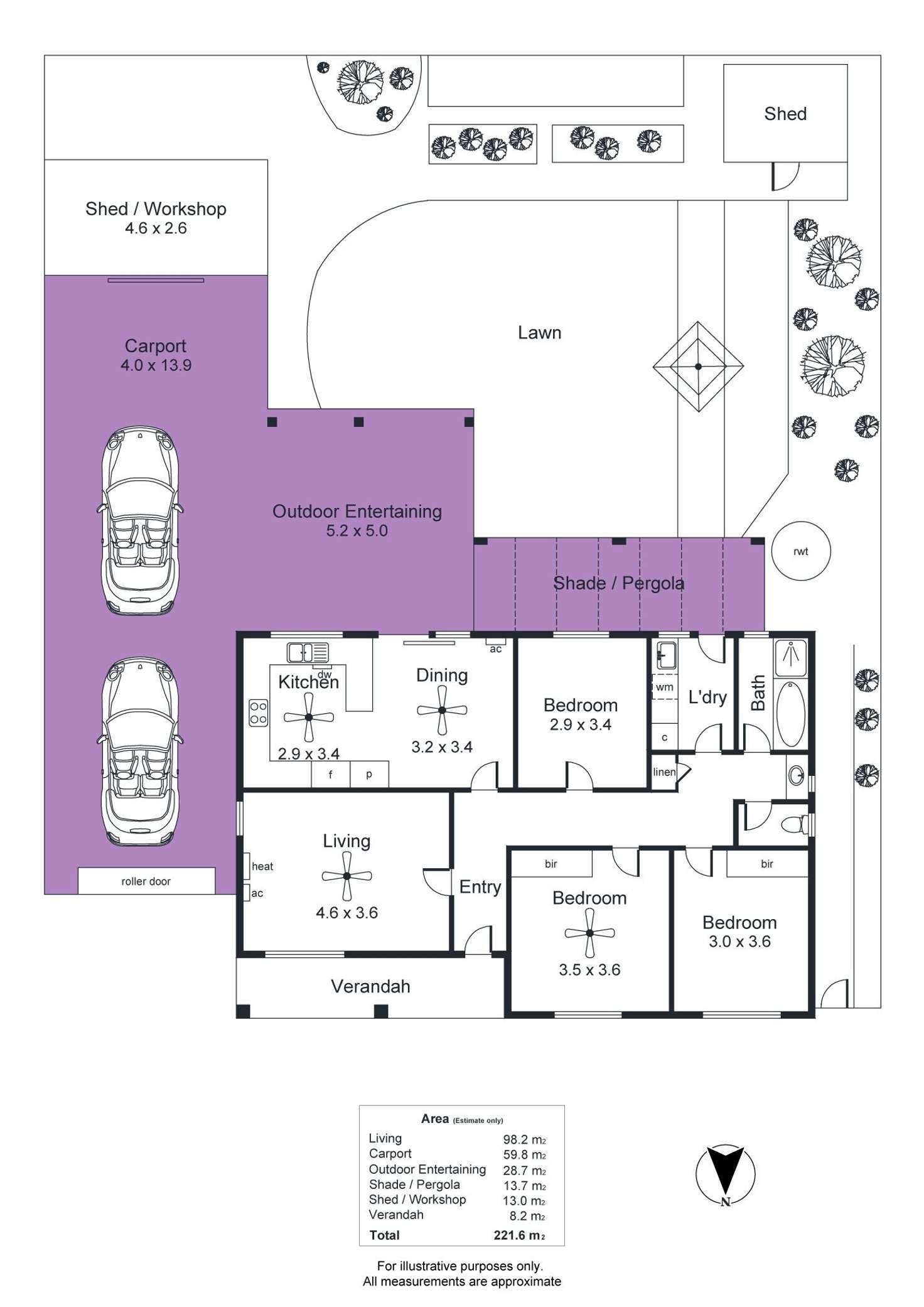 Floorplan of Homely house listing, 2 Tern Place, Semaphore Park SA 5019