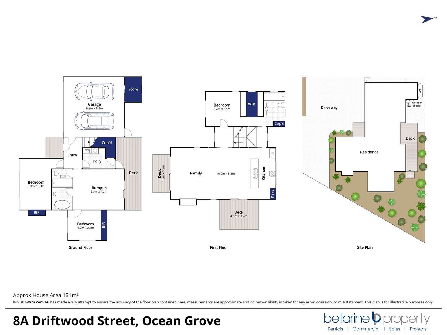 Floorplan of Homely townhouse listing, 8A Driftwood Street, Ocean Grove VIC 3226