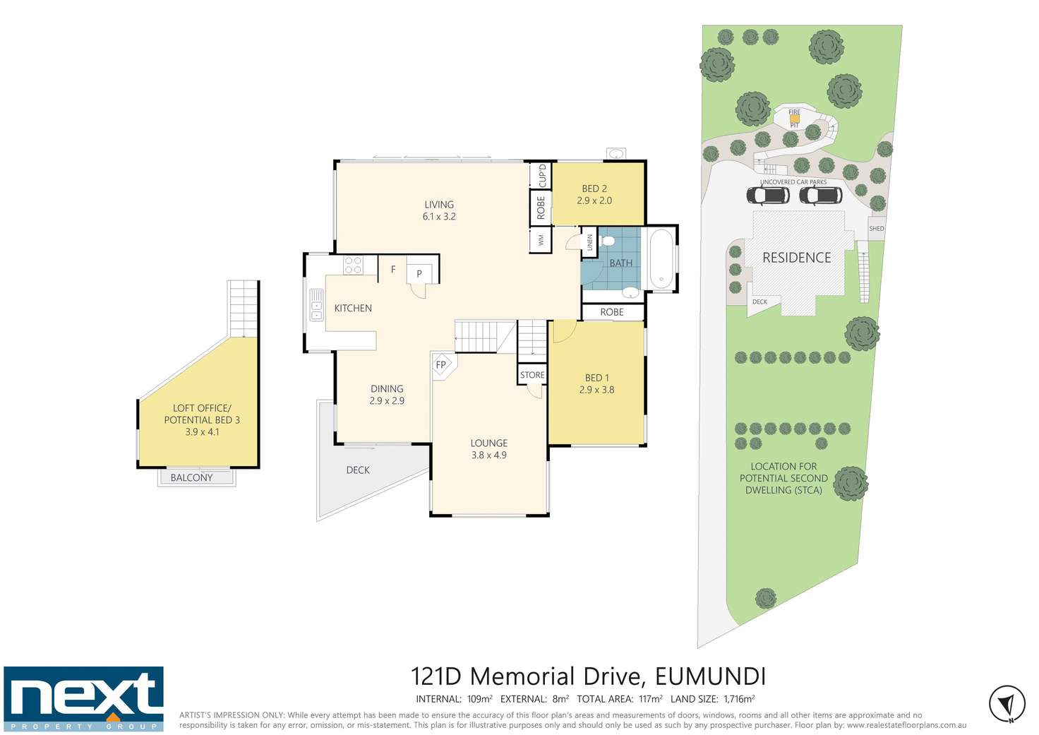 Floorplan of Homely house listing, 121D Memorial Drive, Eumundi QLD 4562
