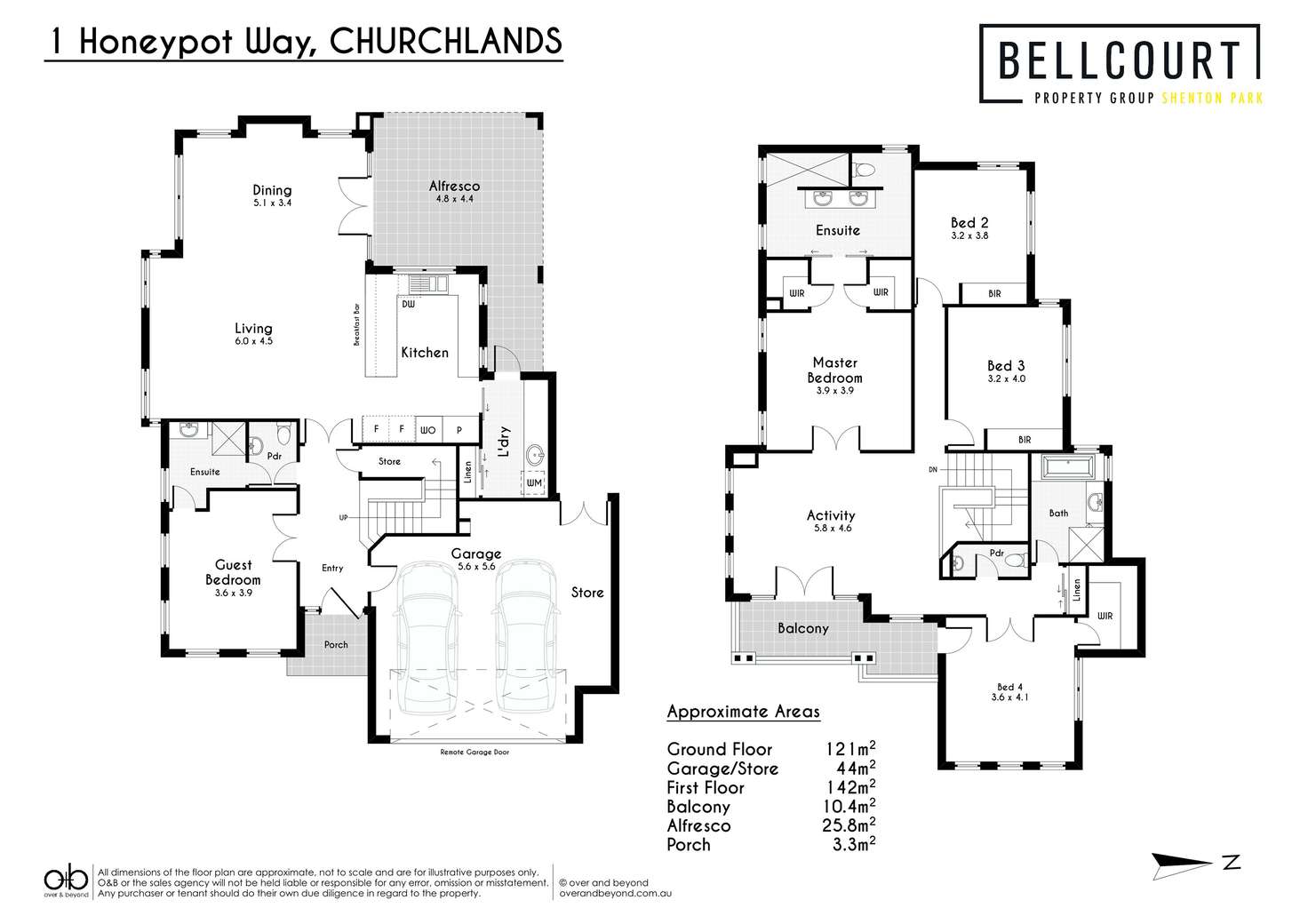 Floorplan of Homely house listing, 1 Honeypot Way, Churchlands WA 6018