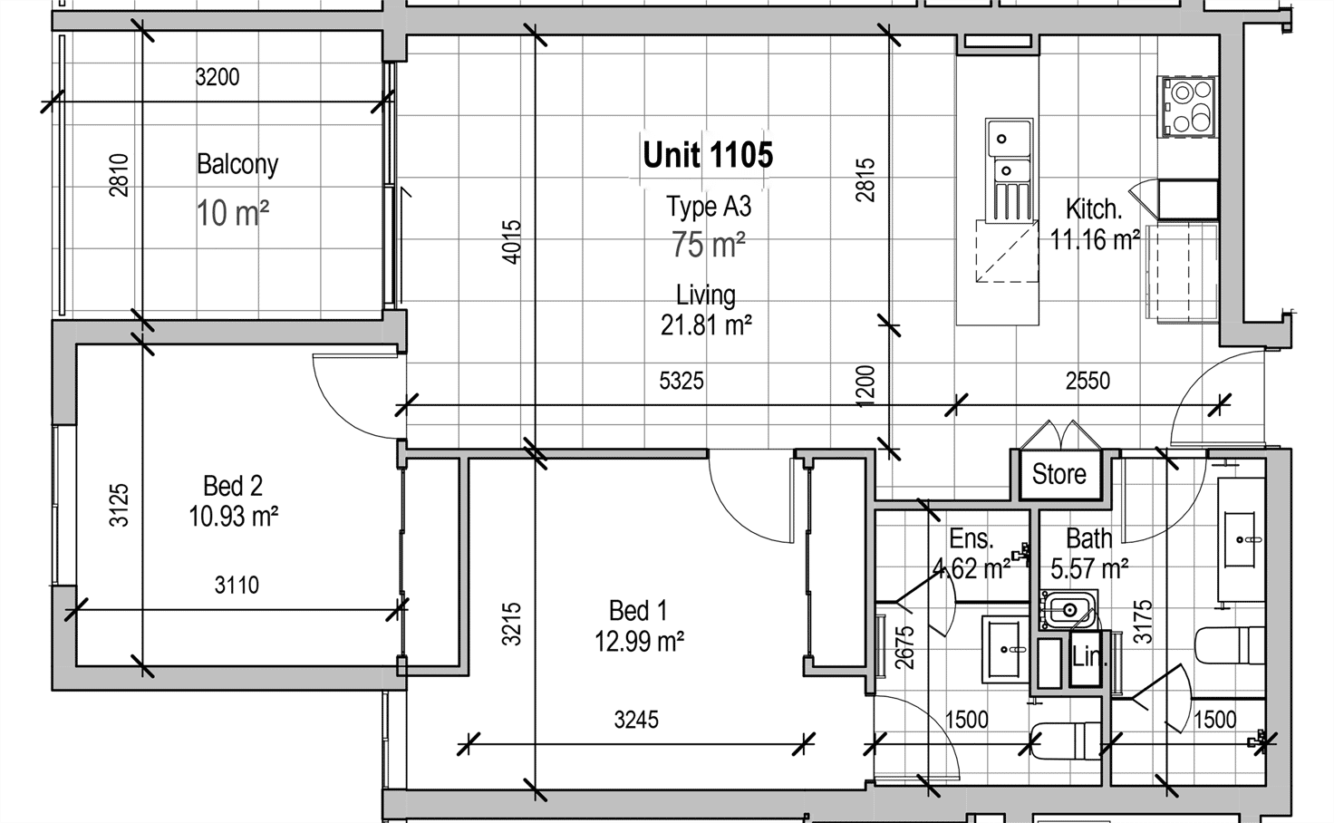 Floorplan of Homely apartment listing, 1105/132 Osborne Road, Mitchelton QLD 4053