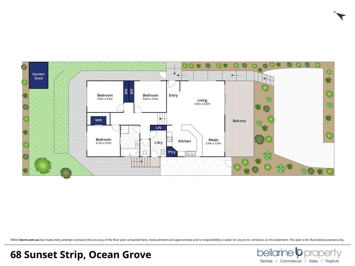 Floorplan of Homely house listing, 68 Sunset Strip, Ocean Grove VIC 3226