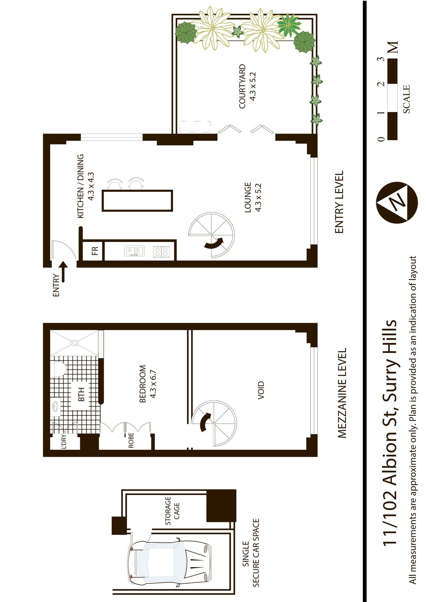 Floorplan of Homely apartment listing, 11/102 Albion Street, Surry Hills NSW 2010