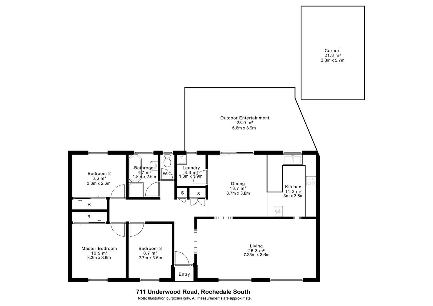 Floorplan of Homely house listing, 711 Underwood Road, Rochedale South QLD 4123