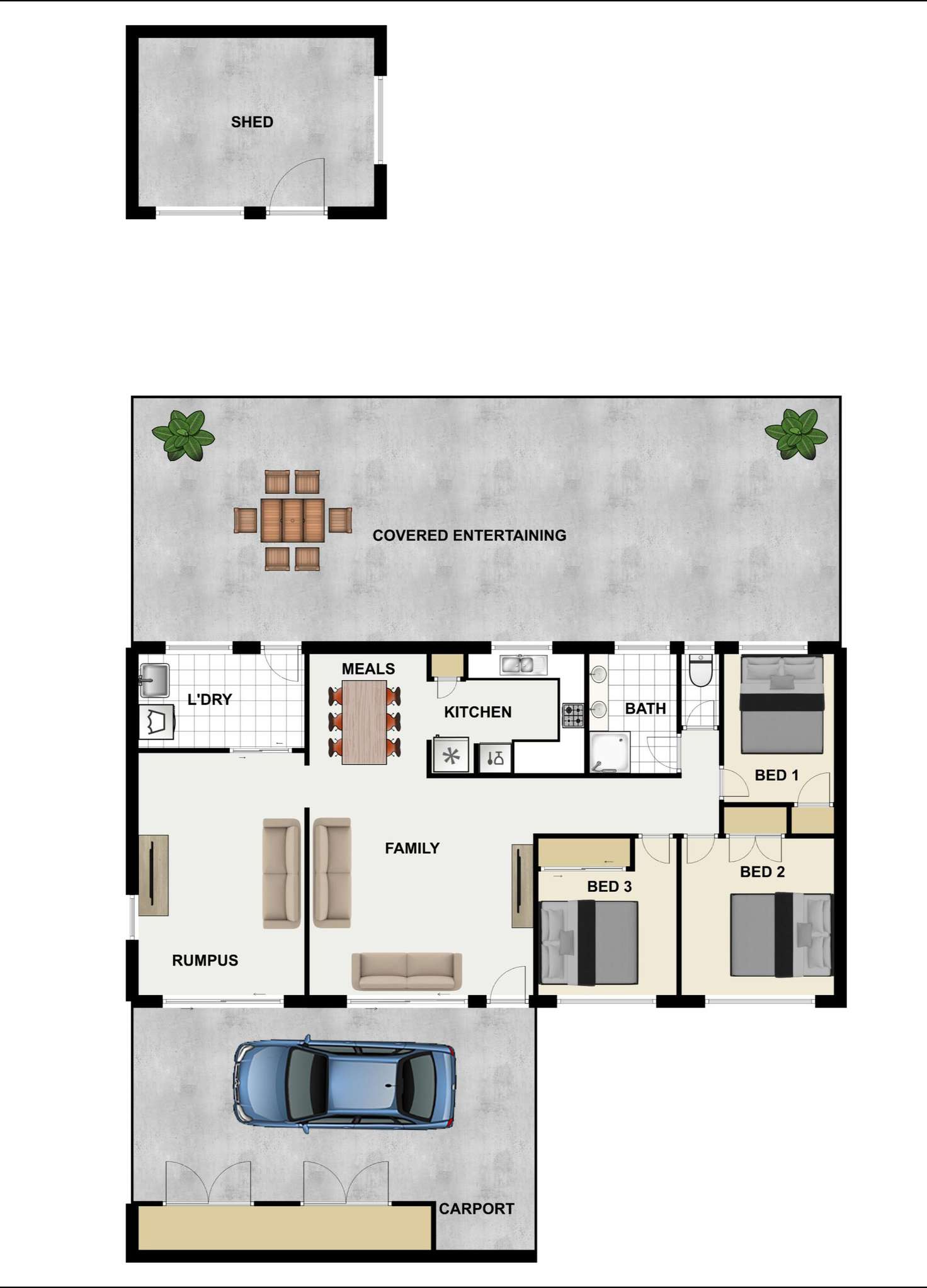 Floorplan of Homely house listing, 39 Achilles Drive, Springwood QLD 4127