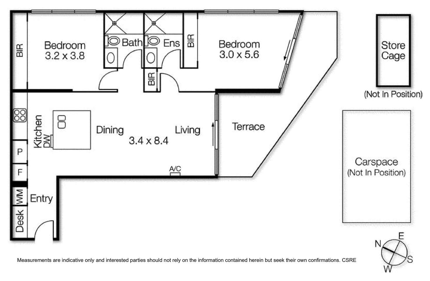 Floorplan of Homely apartment listing, 1810/50 Albert Road, South Melbourne VIC 3205