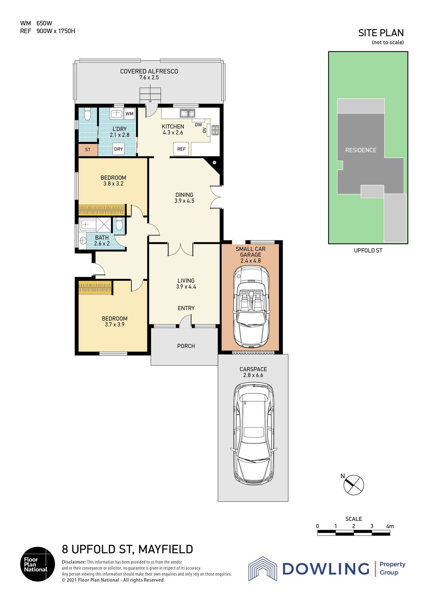 Floorplan of Homely house listing, 8 Upfold Street, Mayfield NSW 2304