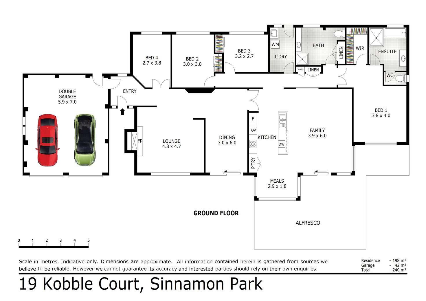 Floorplan of Homely house listing, 19 Kobble Court, Sinnamon Park QLD 4073