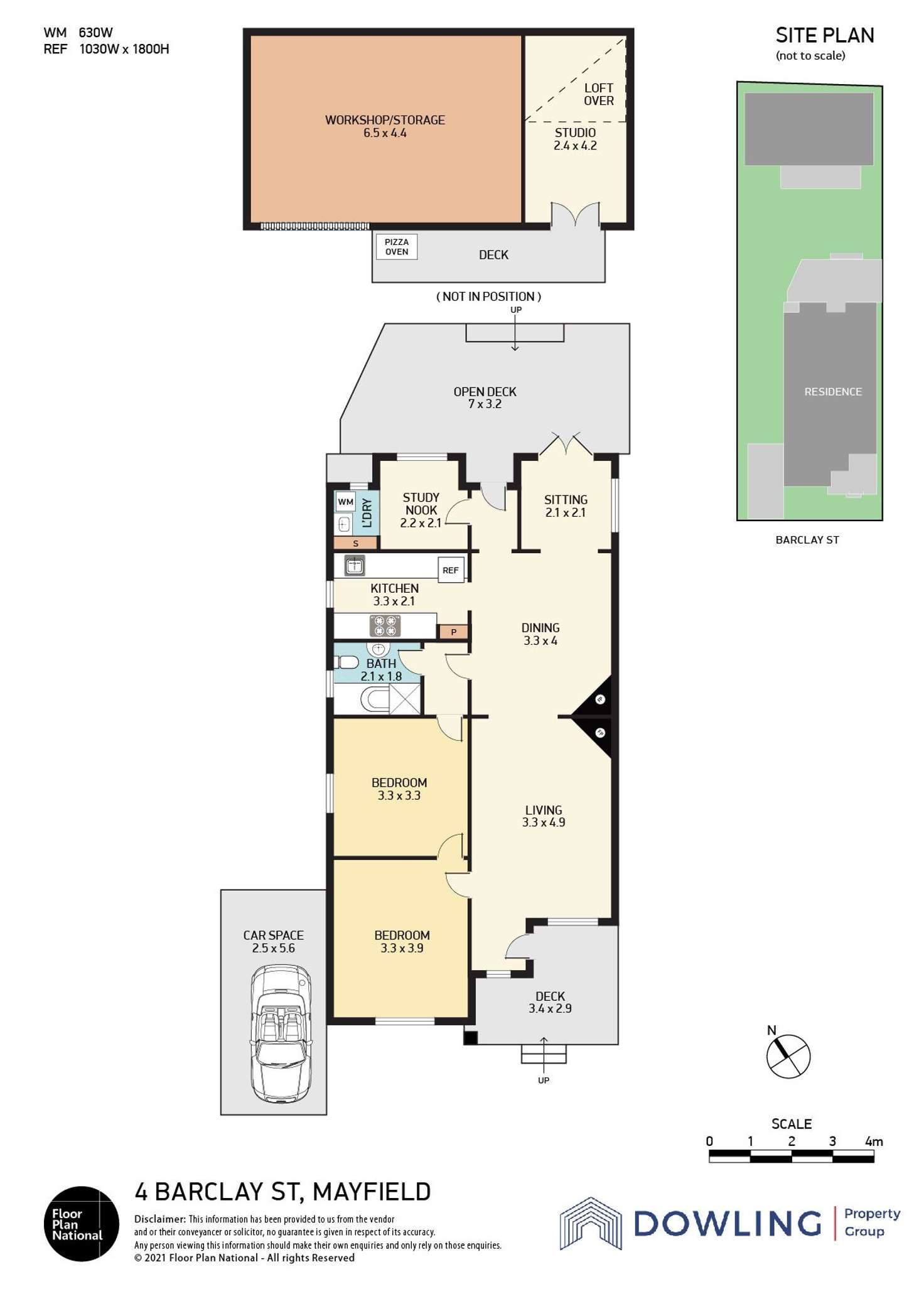 Floorplan of Homely house listing, 4 Barclay Street, Mayfield NSW 2304