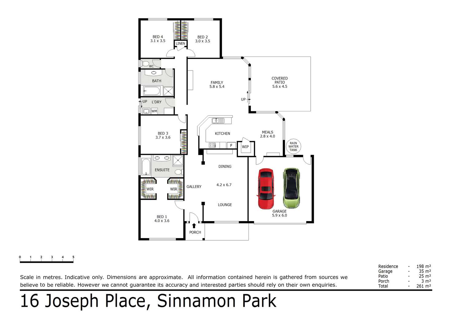 Floorplan of Homely house listing, 16 Joseph Place, Sinnamon Park QLD 4073