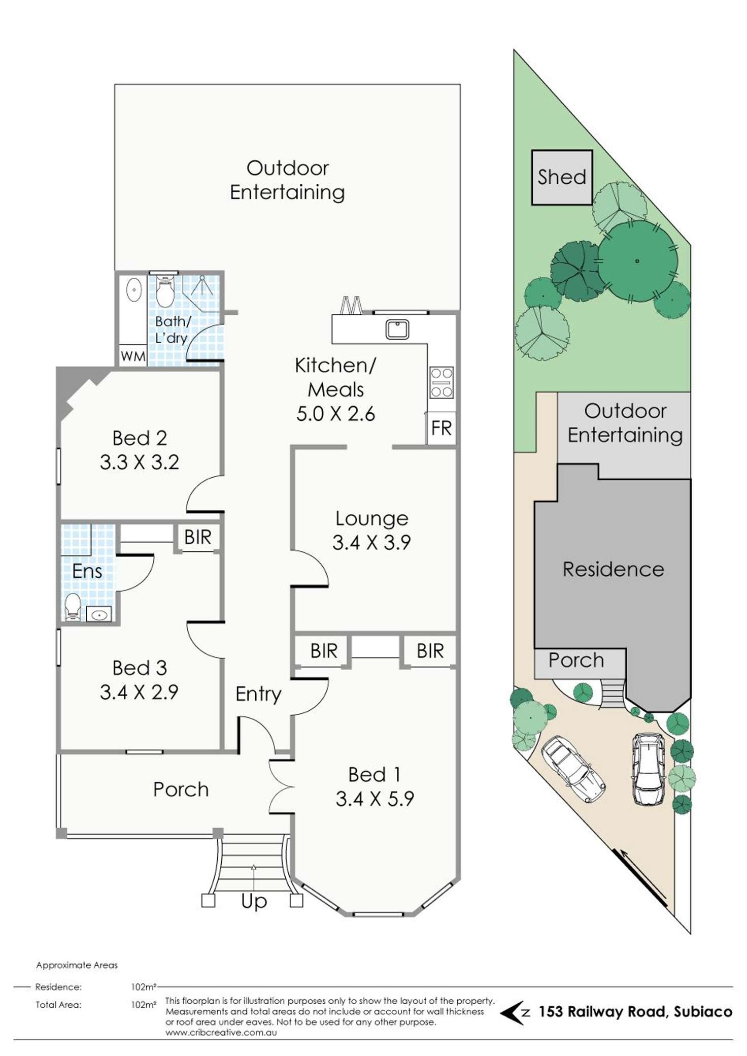 Floorplan of Homely house listing, 153 Railway Road, Subiaco WA 6008