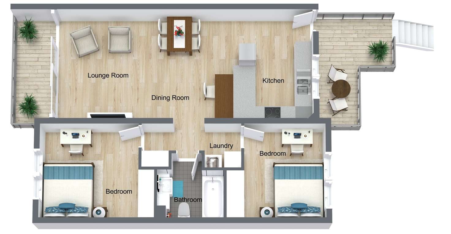 Floorplan of Homely apartment listing, 7/195-197 Kamerunga Road, Freshwater QLD 4870