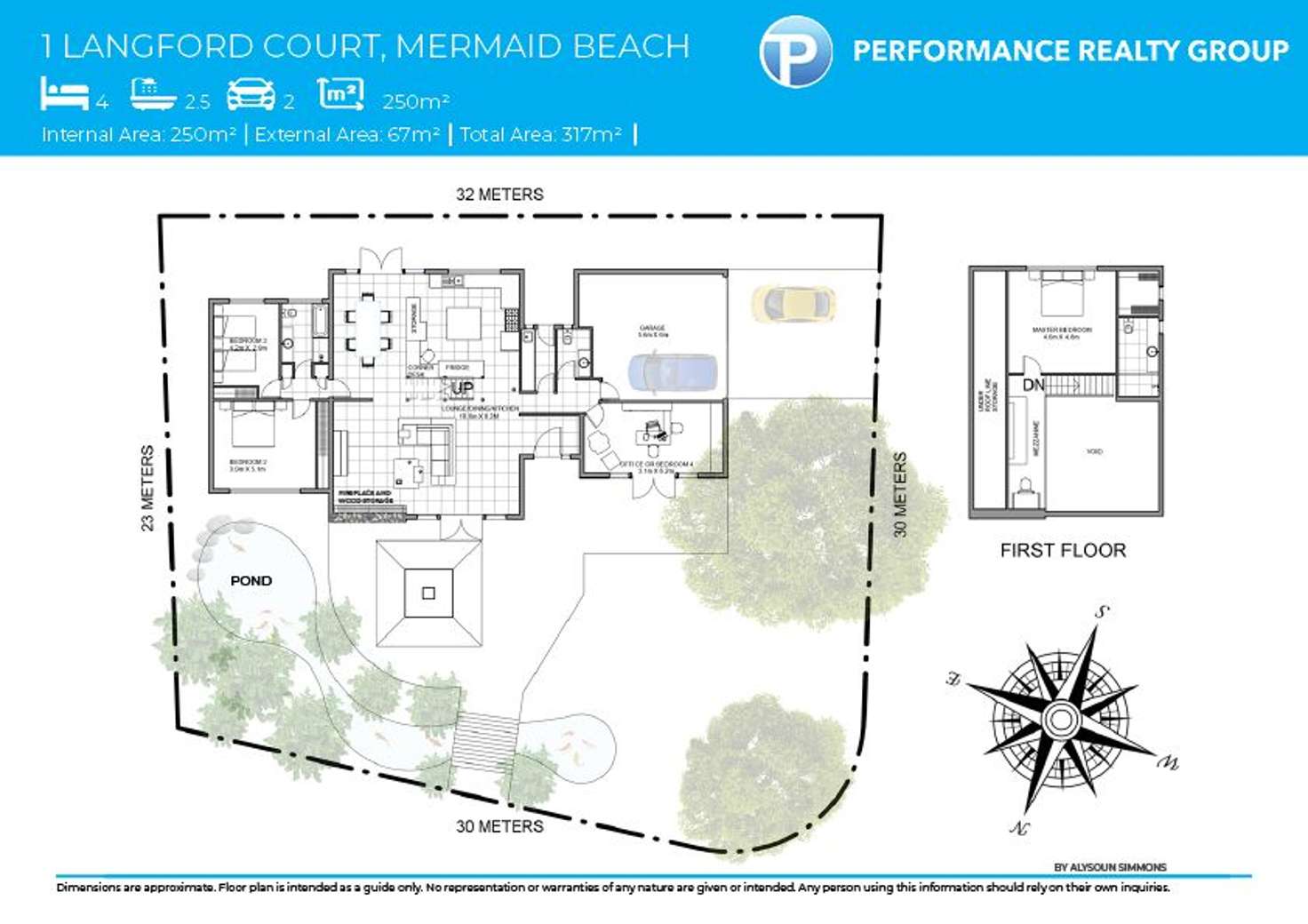 Floorplan of Homely house listing, 1 Langford Court, Mermaid Waters QLD 4218