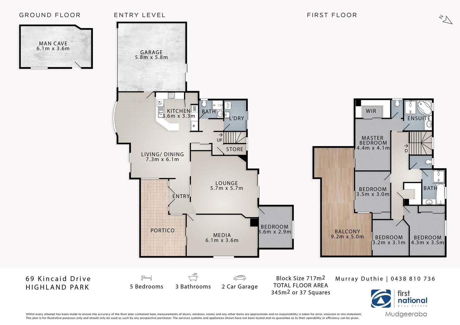 Floorplan of Homely house listing, 69 Kincaid Drive, Highland Park QLD 4211