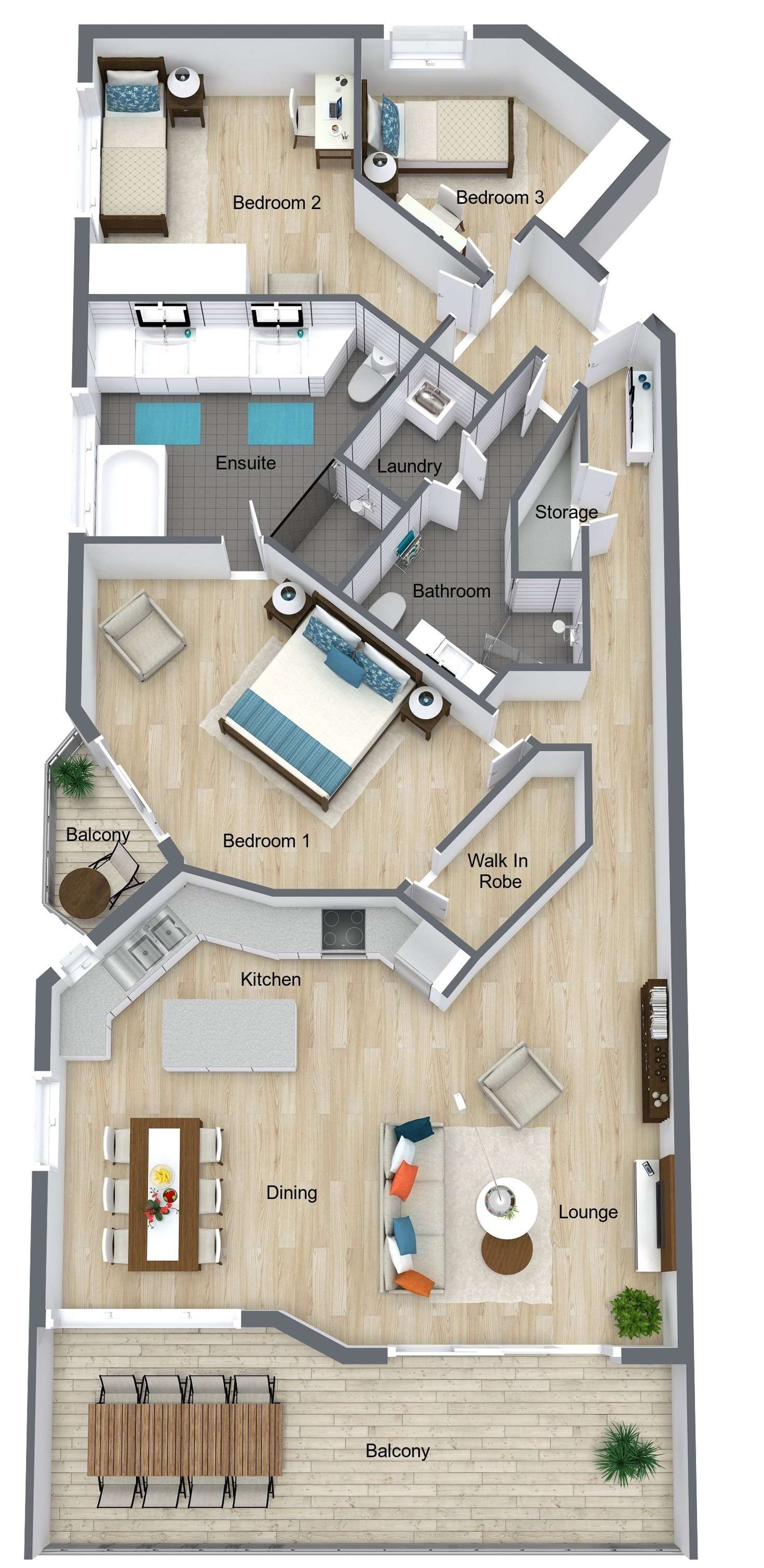 Floorplan of Homely apartment listing, 5/69 Sims Esplanade, Yorkeys Knob QLD 4878