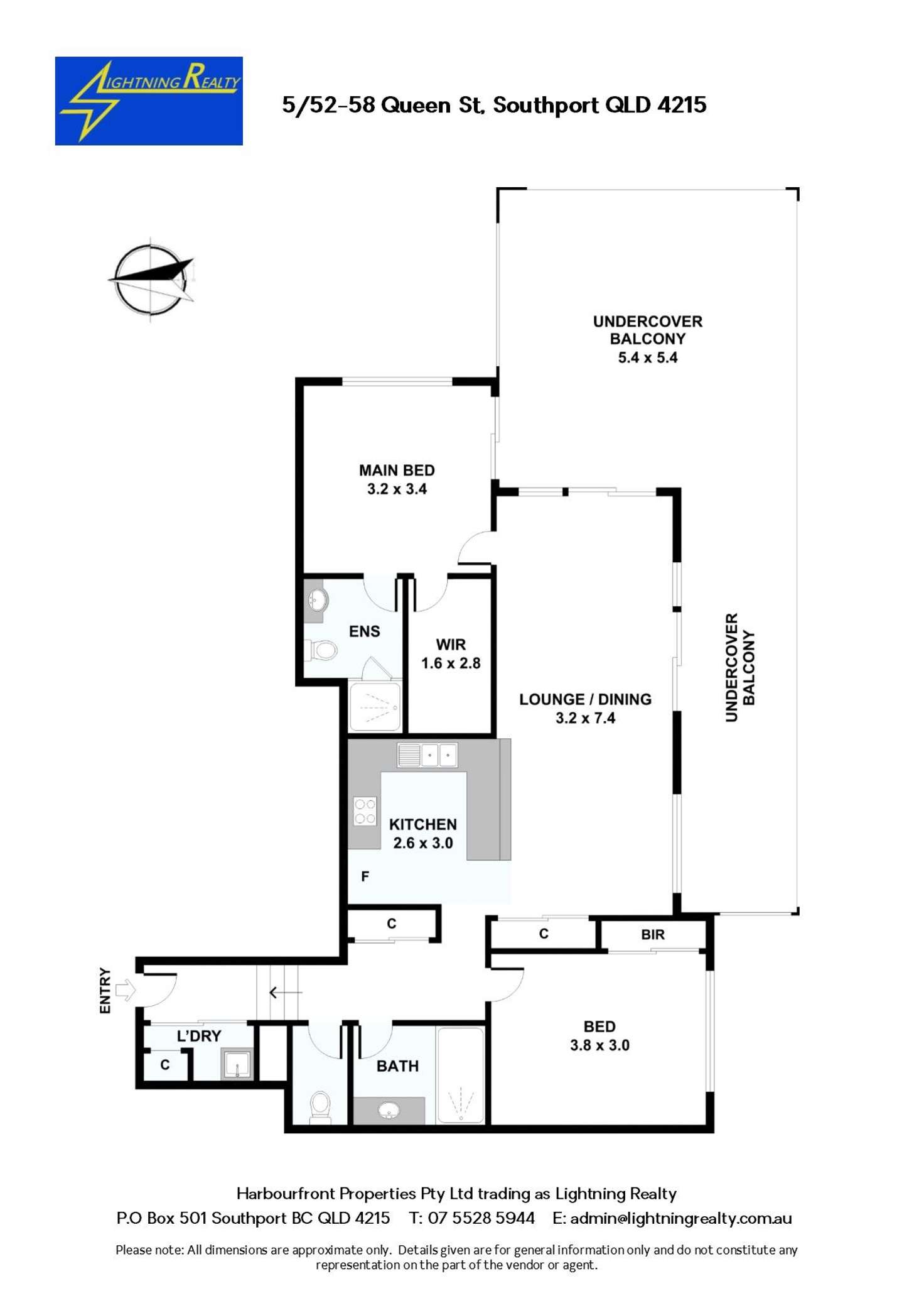 Floorplan of Homely apartment listing, 5/52-58 Queen Street, Southport QLD 4215