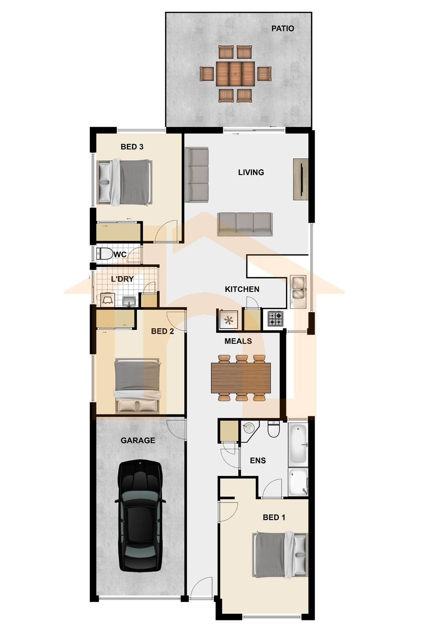 Floorplan of Homely house listing, 6 Kookaburra Court, Loganlea QLD 4131