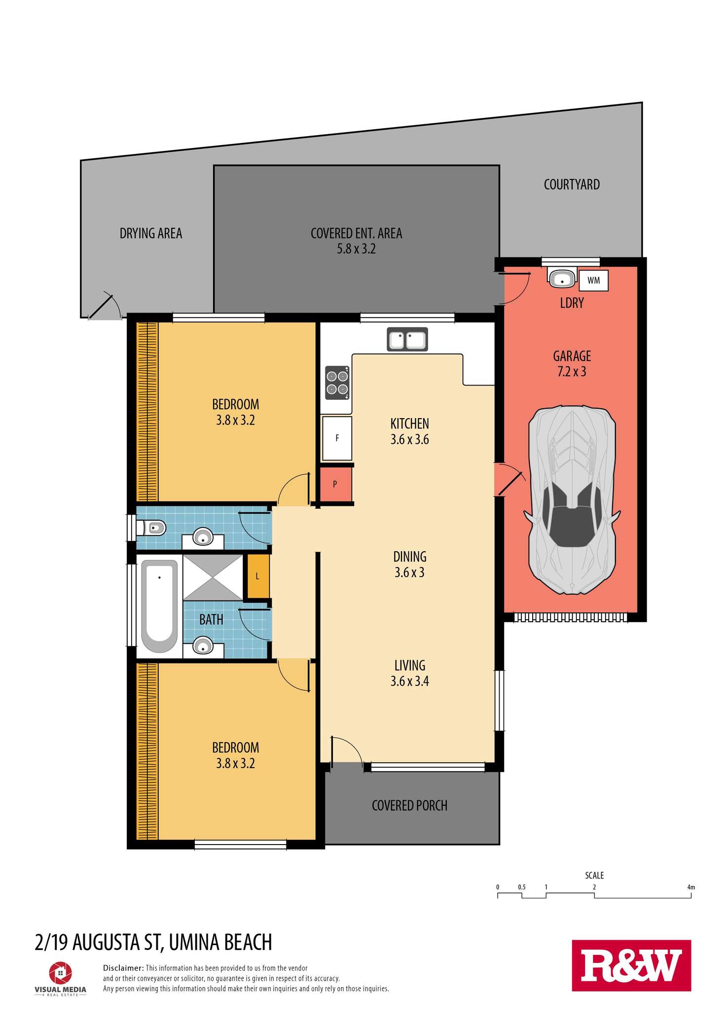Floorplan of Homely villa listing, 2/19 Augusta Street, Umina Beach NSW 2257