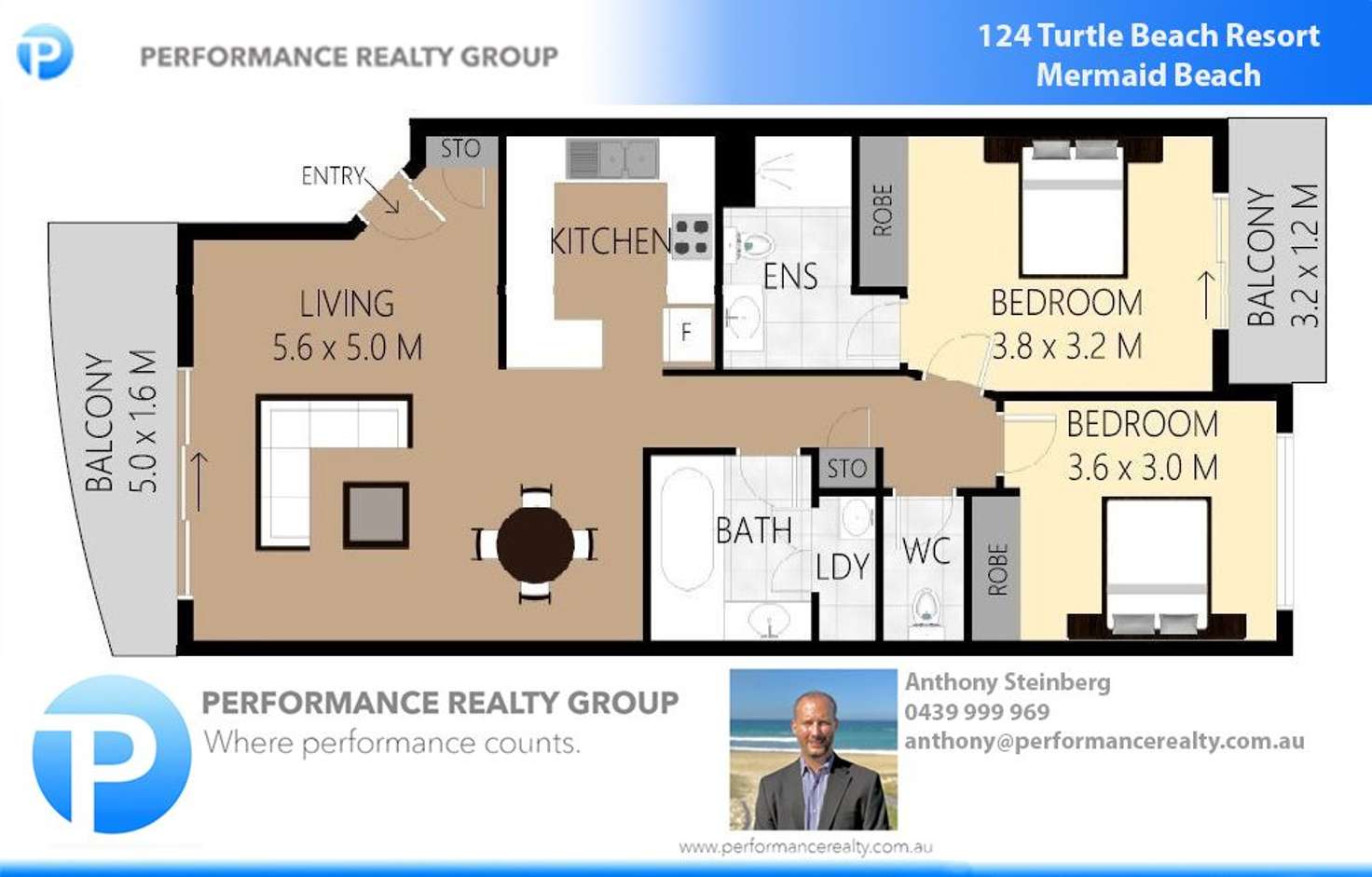 Floorplan of Homely unit listing, 124/2342 Gold Coast Highway, Mermaid Beach QLD 4218