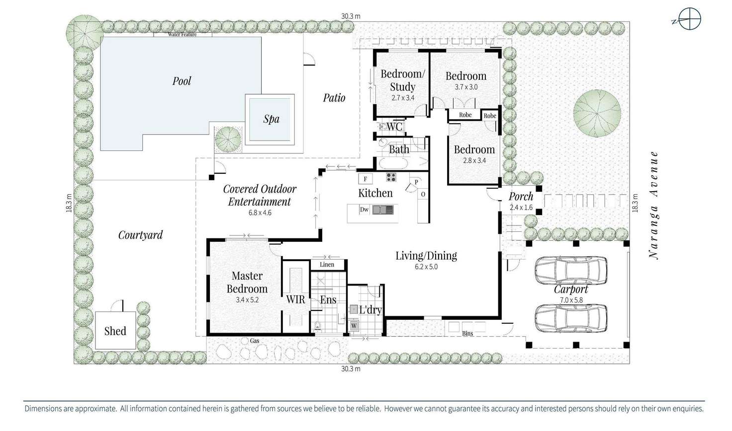 Floorplan of Homely house listing, 18 Naranga Avenue, Broadbeach Waters QLD 4218