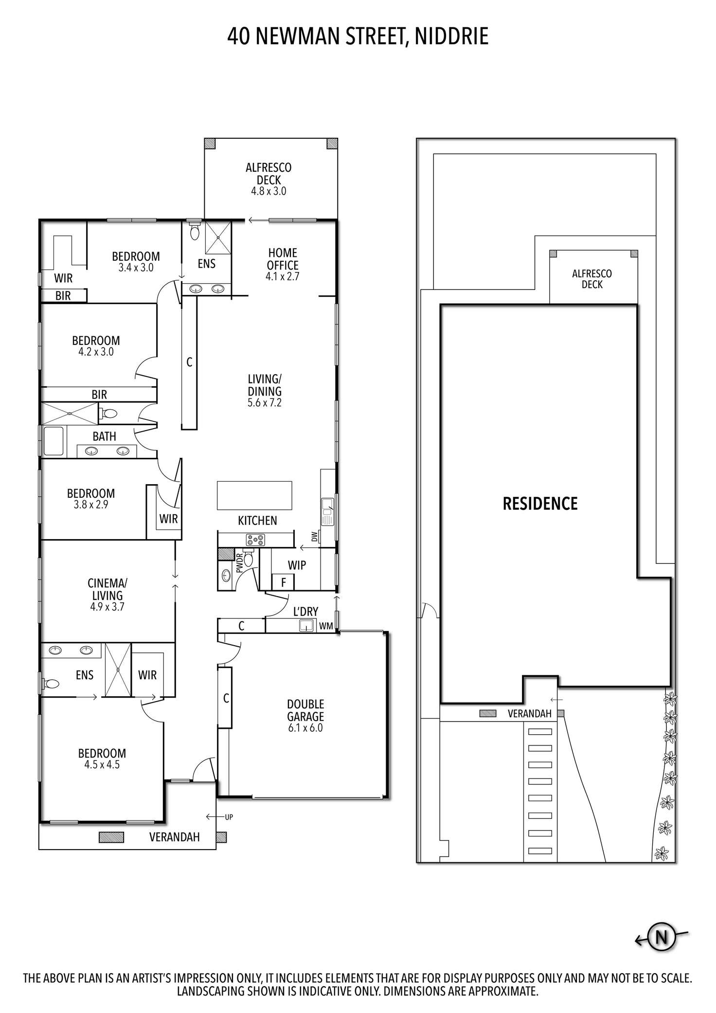 Floorplan of Homely house listing, 40 Newman Street, Niddrie VIC 3042