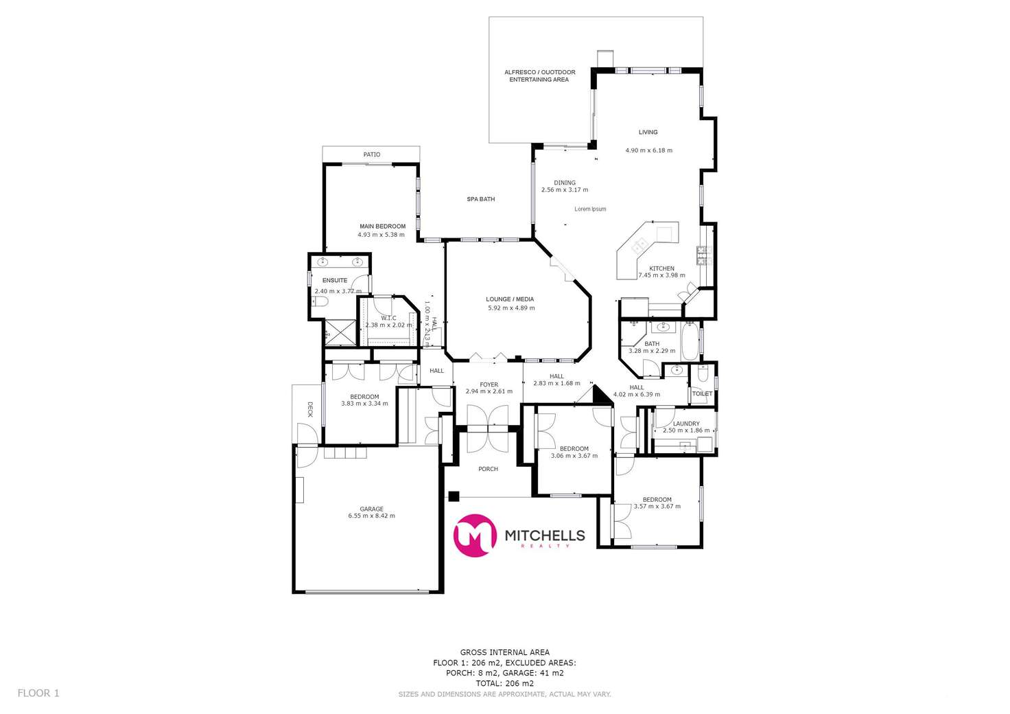 Floorplan of Homely house listing, 1 Kingston Close, Wondunna QLD 4655