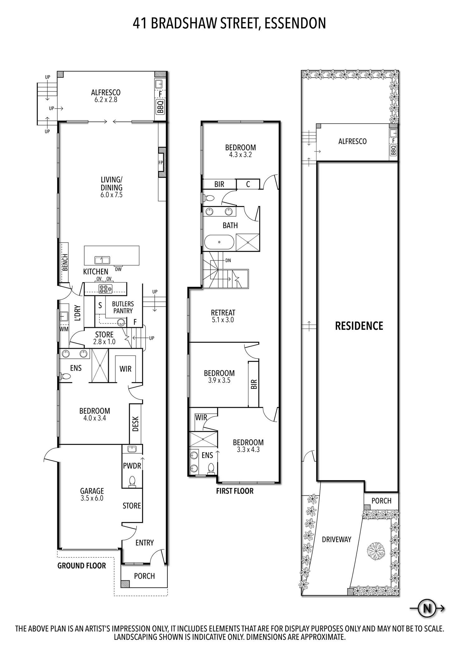 Floorplan of Homely house listing, 41 Bradshaw Street, Essendon VIC 3040