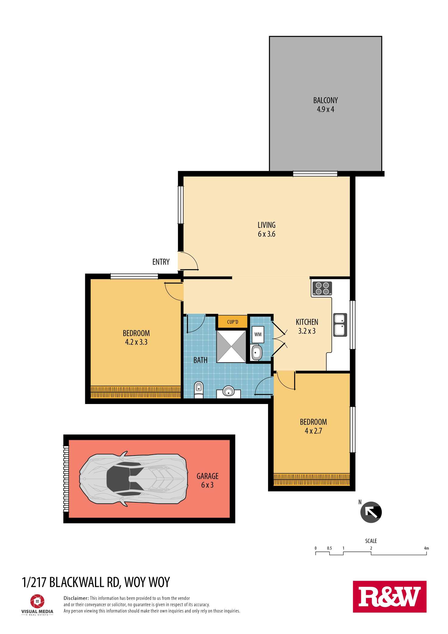 Floorplan of Homely villa listing, 1/217 Blackwall Road, Woy Woy NSW 2256