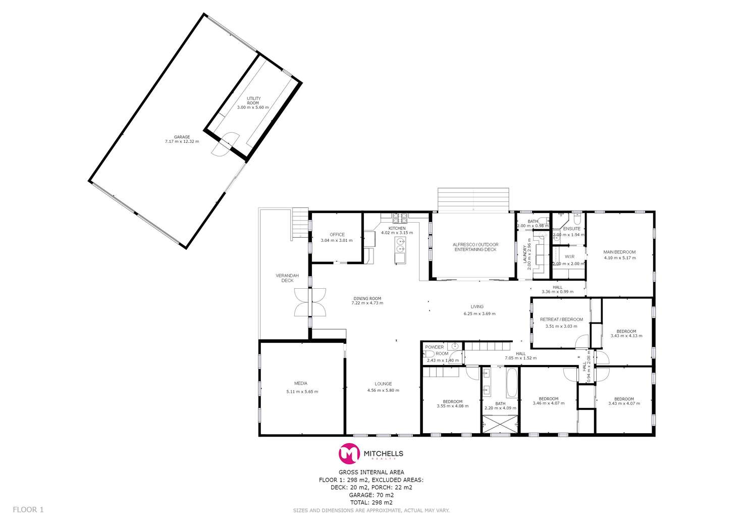 Floorplan of Homely house listing, 41 Rosewood Avenue, Wondunna QLD 4655