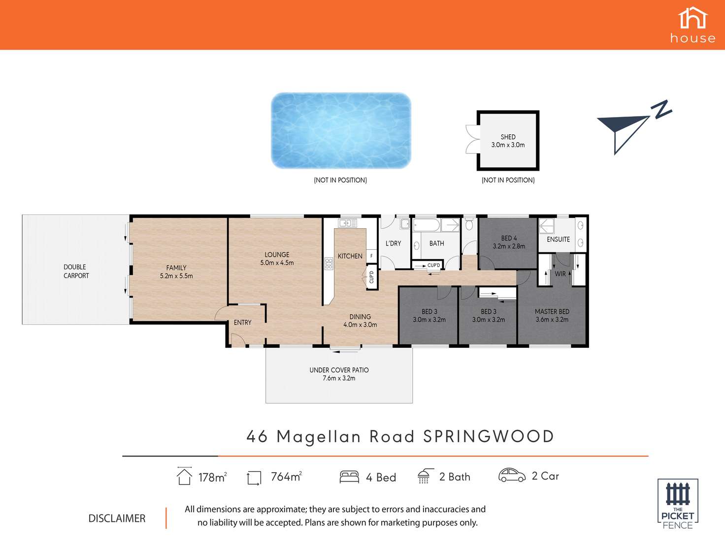 Floorplan of Homely house listing, 46 Magellan Road, Springwood QLD 4127