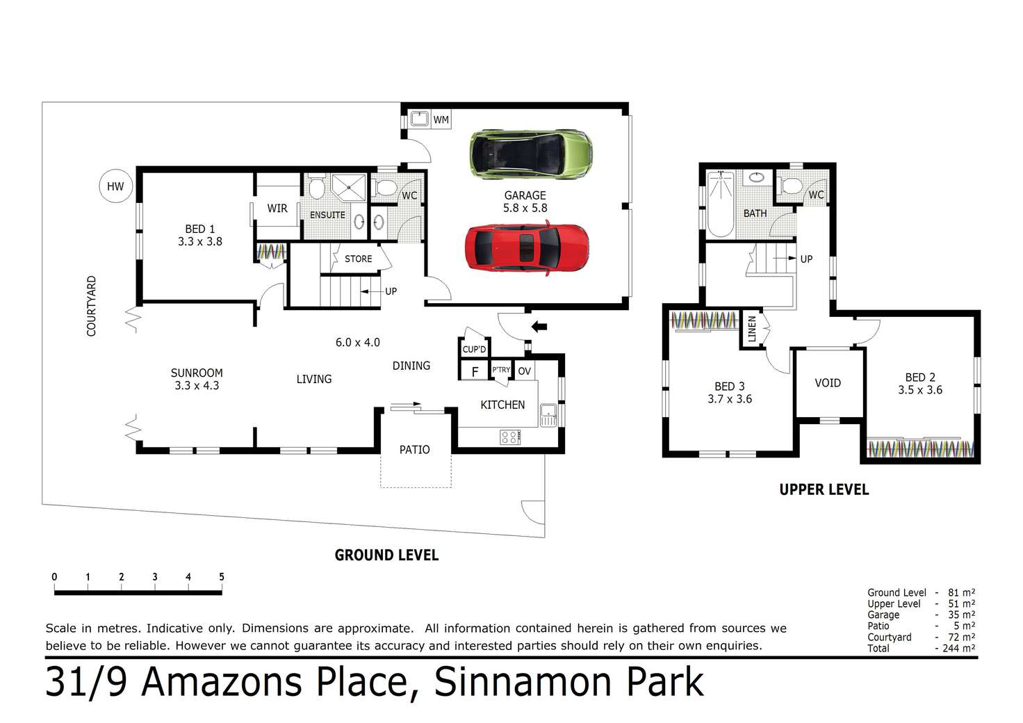 Floorplan of Homely townhouse listing, 31/9 Amazons Place, Sinnamon Park QLD 4073