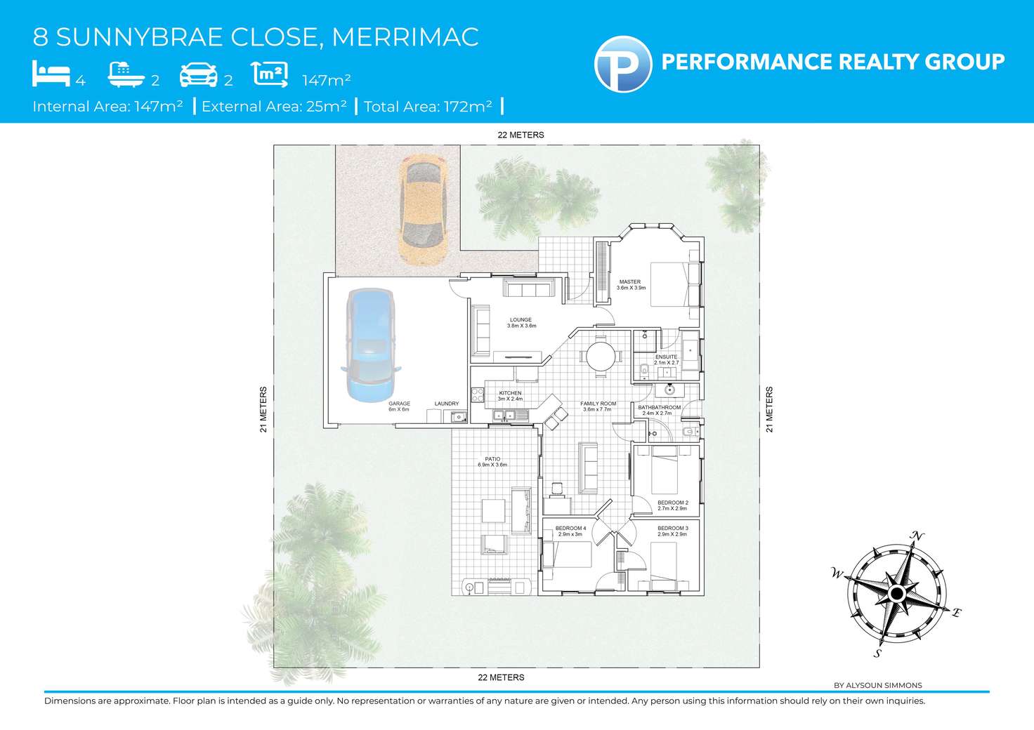 Floorplan of Homely house listing, 8 Sunnybrae Close, Merrimac QLD 4226