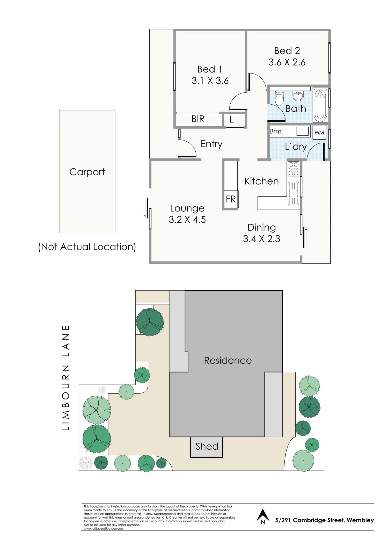 Floorplan of Homely unit listing, 5/291 Cambridge Street, Wembley WA 6014