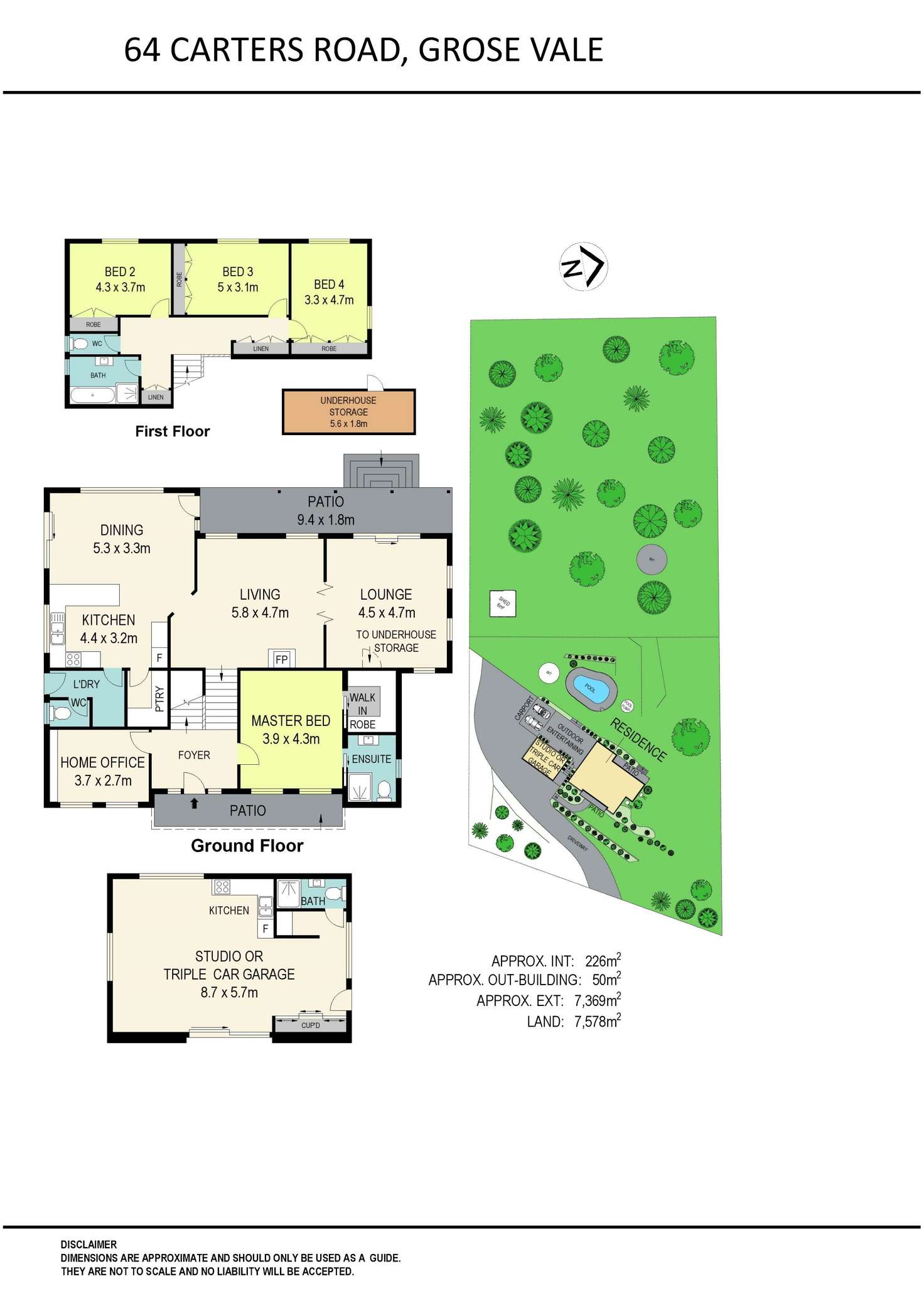 Floorplan of Homely acreageSemiRural listing, 64 Carters Road, Grose Vale NSW 2753