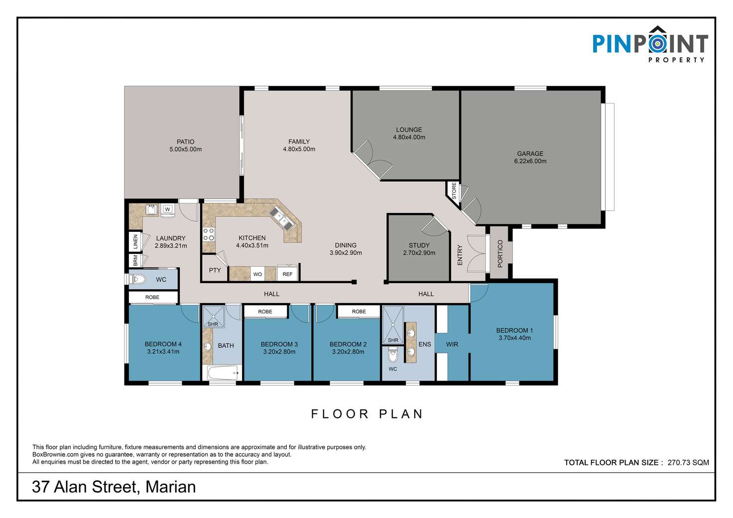 Floorplan of Homely house listing, 37 Alan Street, Marian QLD 4753