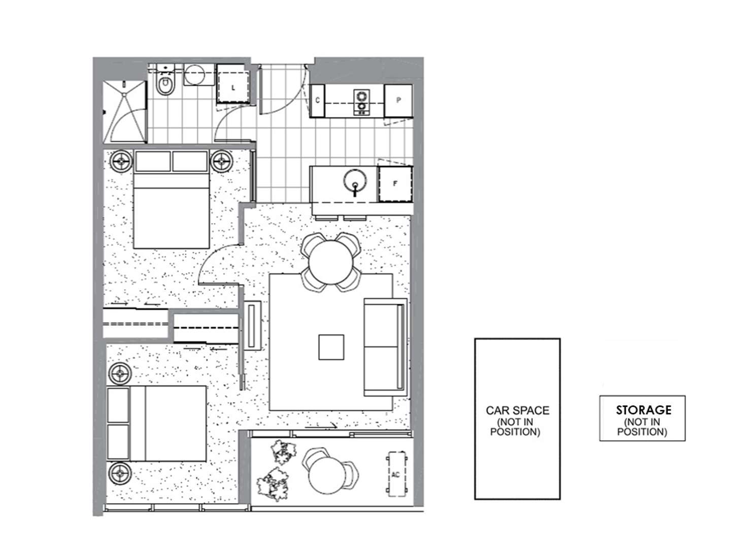 Floorplan of Homely apartment listing, 1608/33 Mackenzie Street, Melbourne VIC 3000