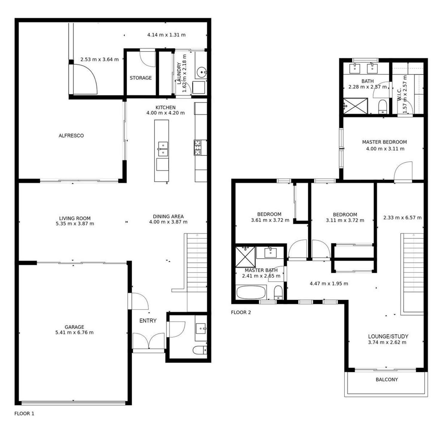 Floorplan of Homely townhouse listing, 4/12 Sonnet Close, Woodlands WA 6018