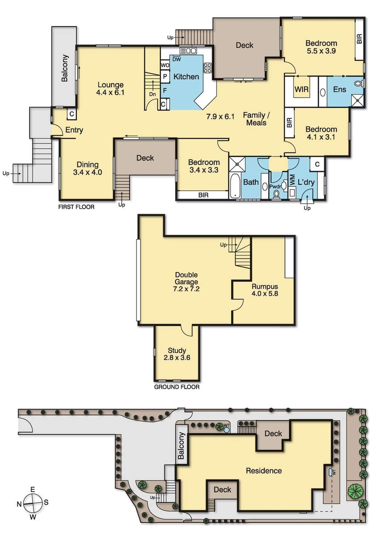 Floorplan of Homely townhouse listing, 2/7 Bloomfield Avenue, Maribyrnong VIC 3032