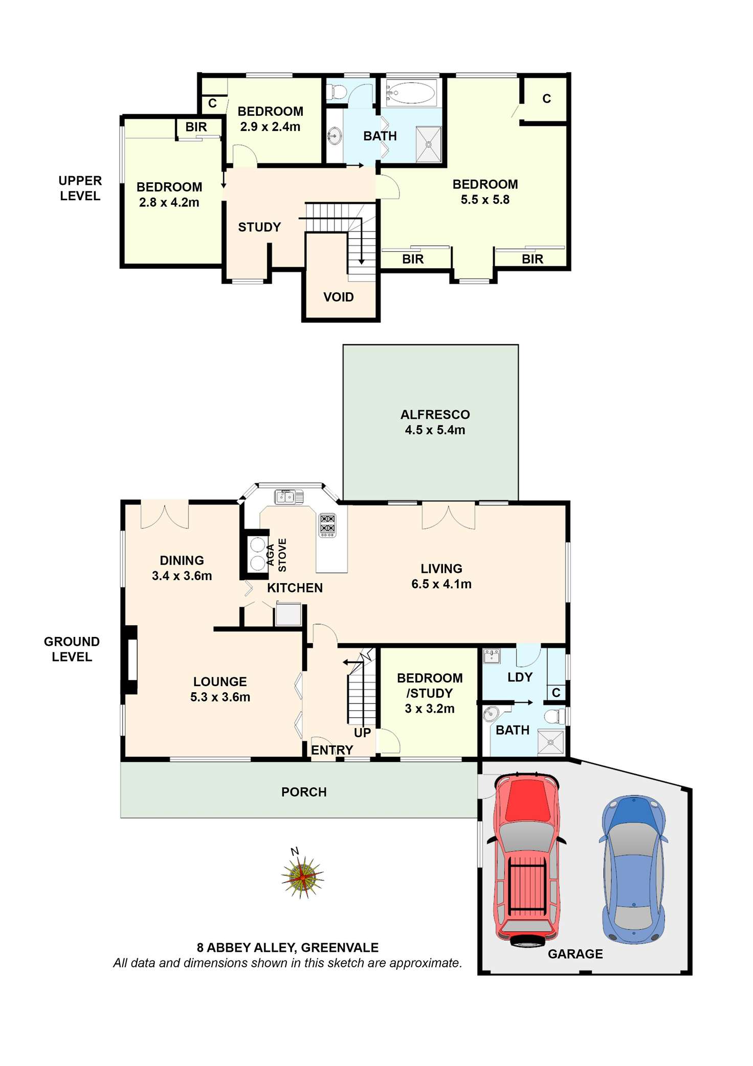 Floorplan of Homely house listing, 8 Abbey Alley, Greenvale VIC 3059