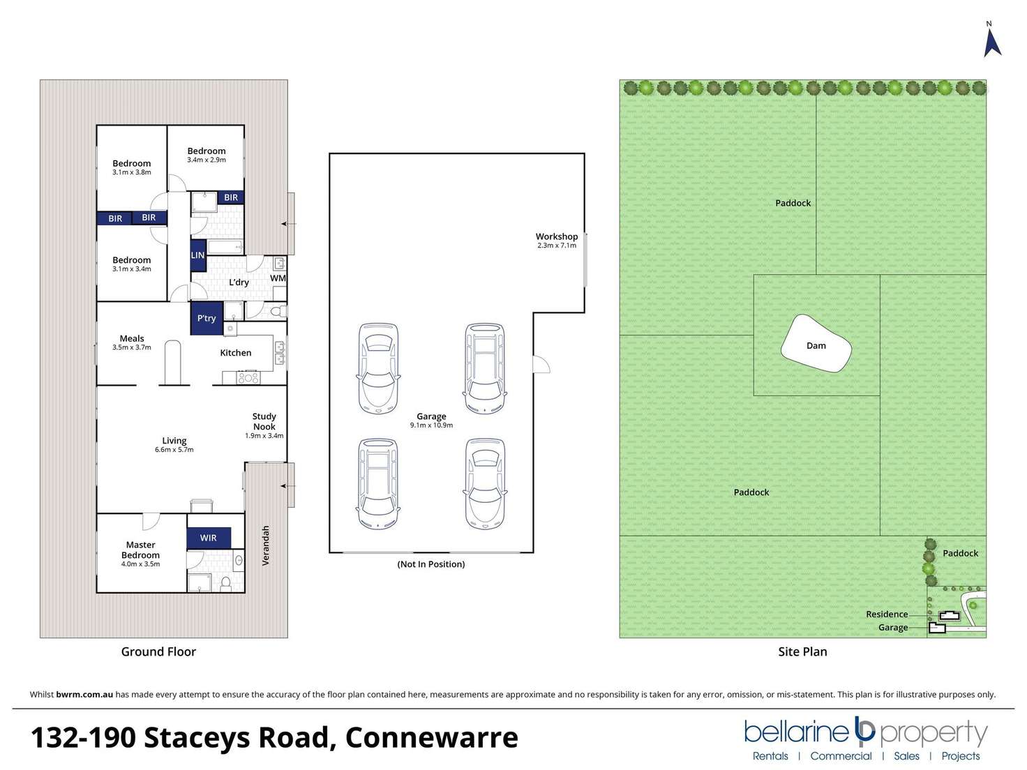 Floorplan of Homely acreageSemiRural listing, 190 Staceys Road, Connewarre VIC 3227