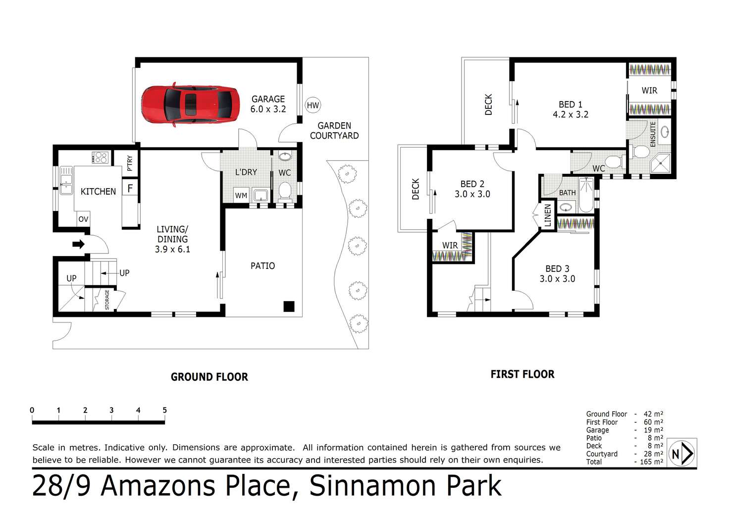 Floorplan of Homely townhouse listing, 28/9 Amazons Place, Sinnamon Park QLD 4073