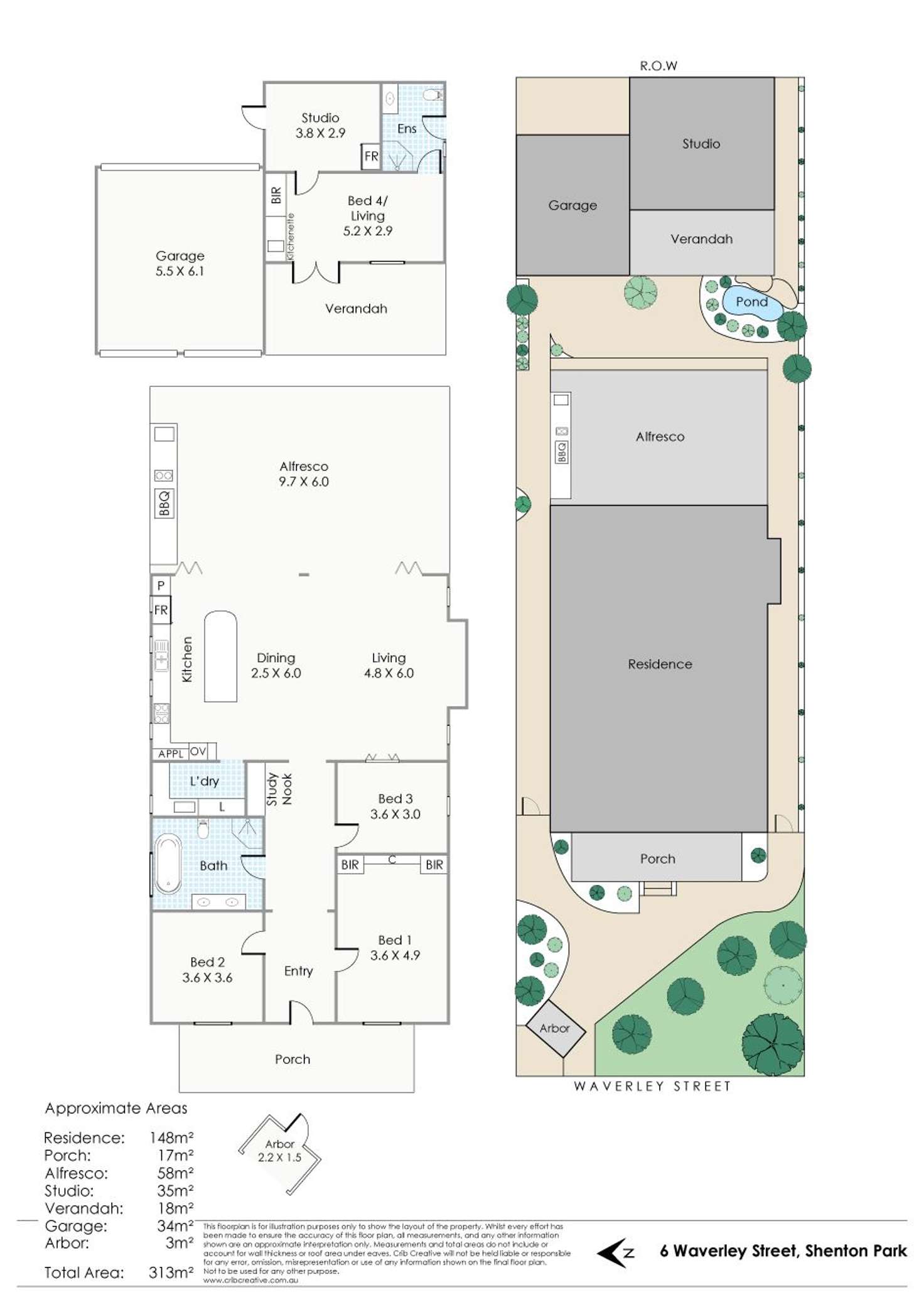 Floorplan of Homely house listing, 6 Waverley Street, Shenton Park WA 6008