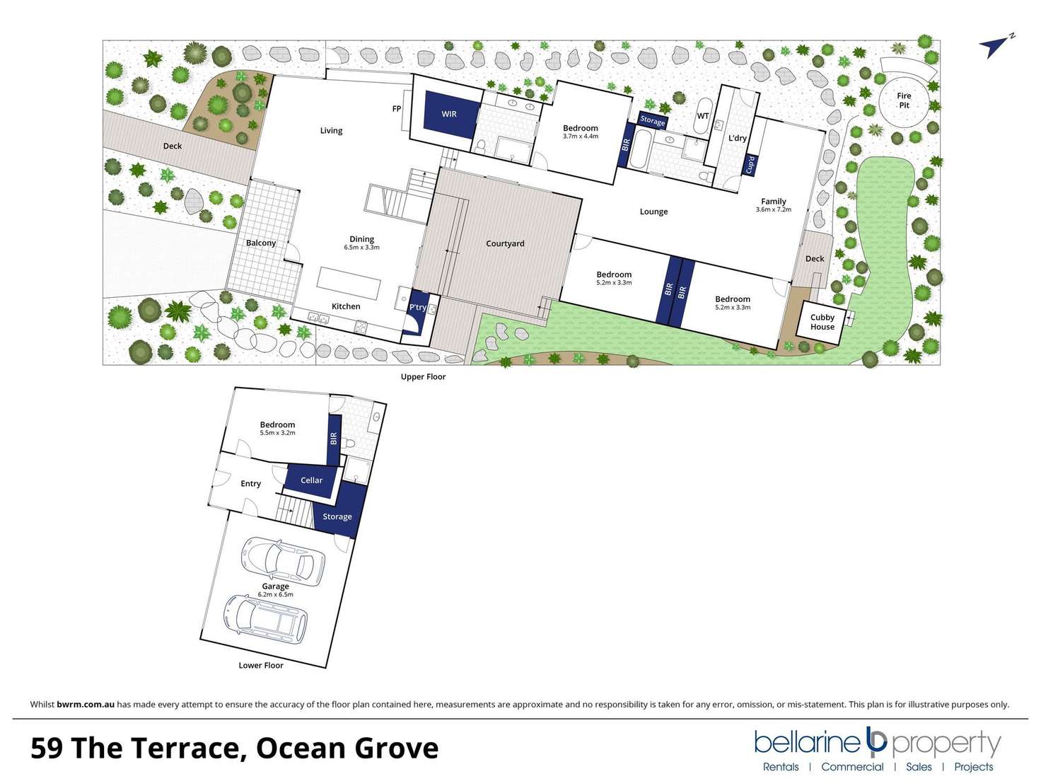 Floorplan of Homely house listing, 59 The Terrace, Ocean Grove VIC 3226