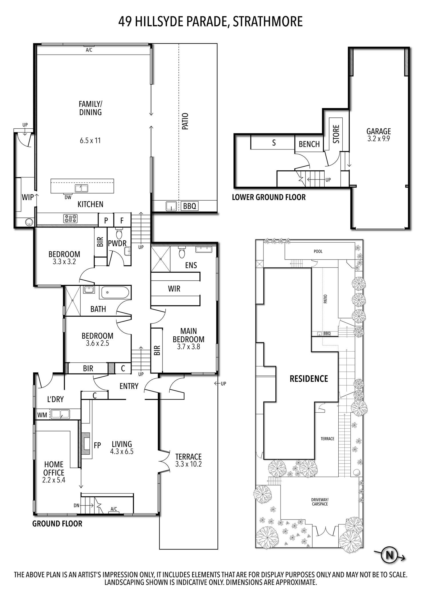 Floorplan of Homely house listing, 49 Hillsyde Parade, Strathmore VIC 3041