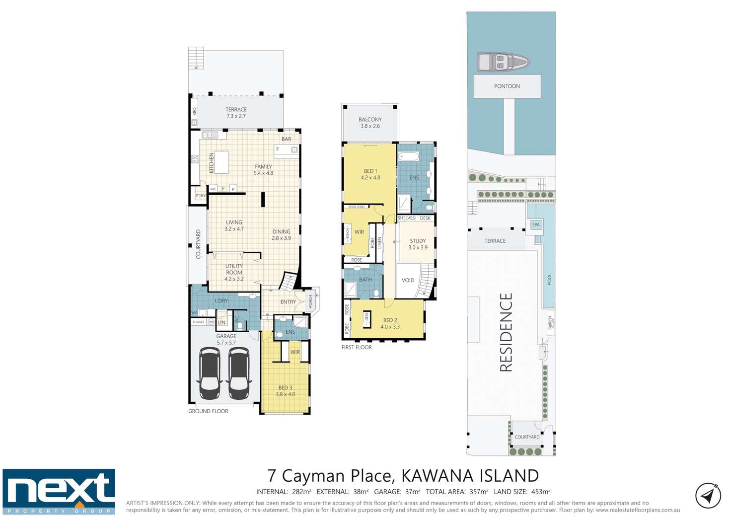 Floorplan of Homely house listing, 7 Cayman Place, Kawana Island QLD 4575