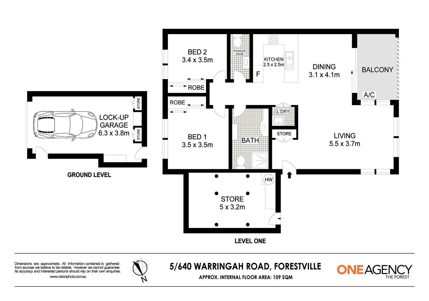 Floorplan of Homely villa listing, 5/640 Warringah Rd, Forestville NSW 2087