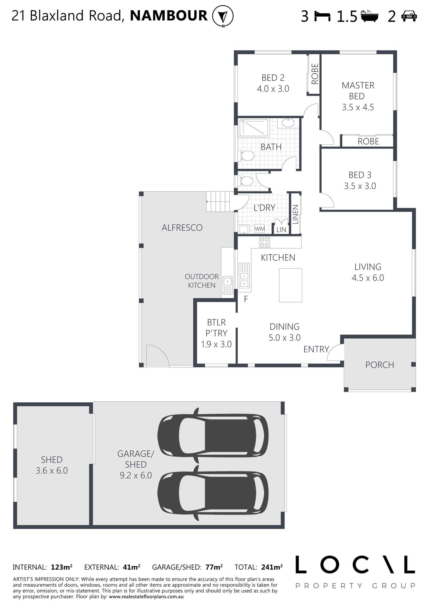 Floorplan of Homely house listing, 21 Blaxland Road, Nambour QLD 4560